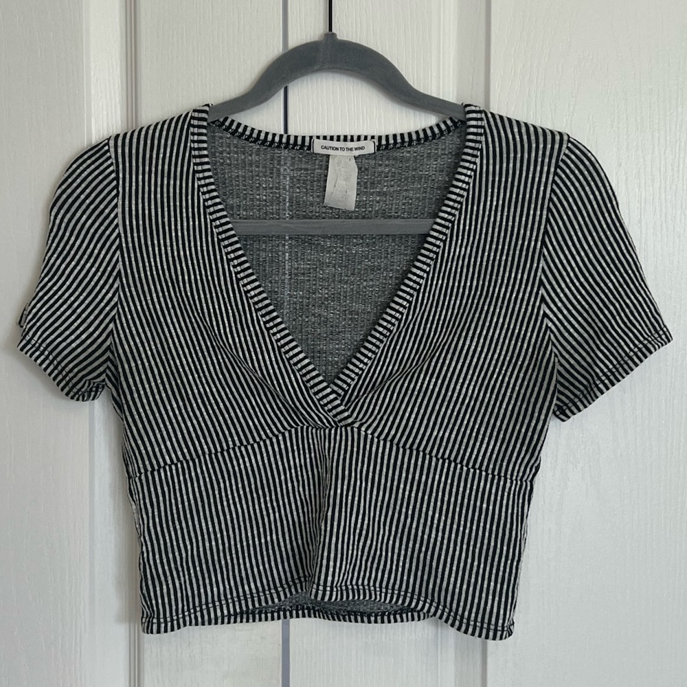 Stripped cropped top